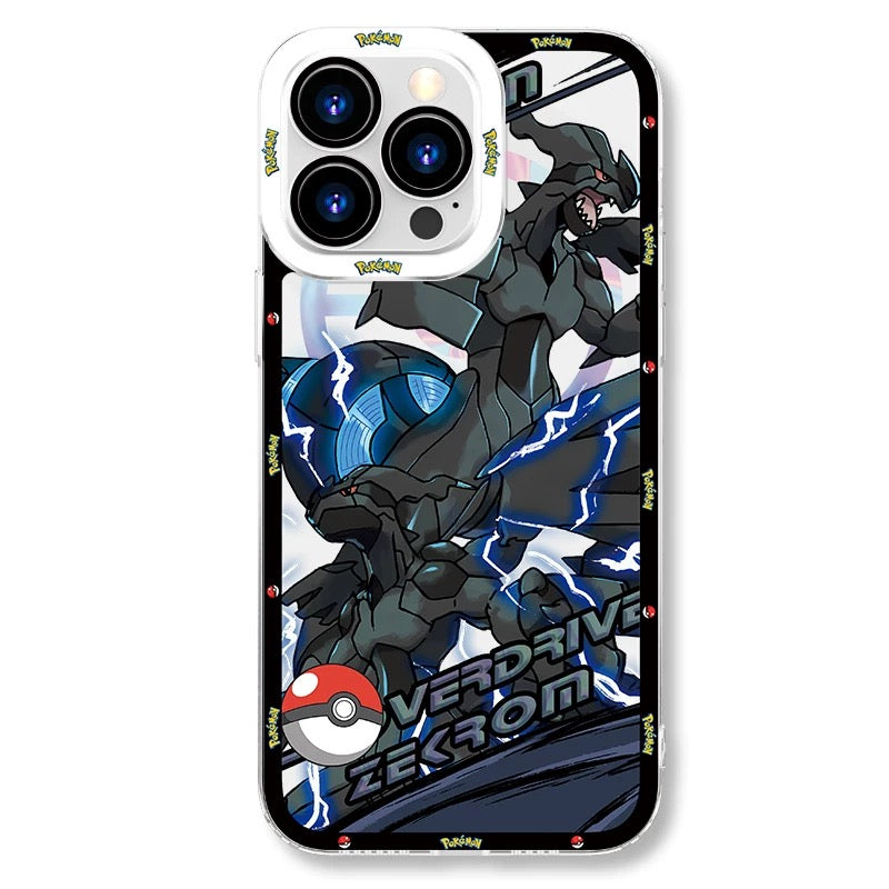 Japan Cartoon Pokemon Mega Evolution Anime | Salamence Steelix Diancie Heracross - iPhone Case PLUS SE2 XS XR X 11 12 13 14 15 16 16e 17 17e Pro Promax 12mini 13mini