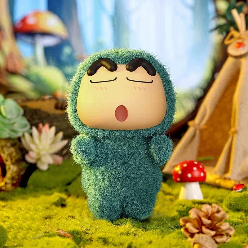 Japanese Cartoon Crayon Shin-chan Cosplay Soft Plush Series | Dinosaur Buriburi Boochan Shiro- Vinyl Face Plush Doll Figure Keychain Collectable Toys Mystery Blind Box