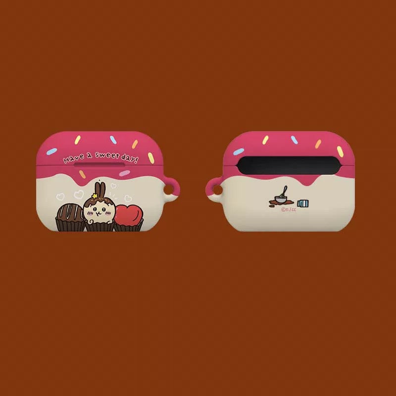 Japanese Cartoon ChiiKawa Chocolate Have a Sweet Day | Chiikawa Hachiware Usagi - AirPods AirPodsPro AirPods3 AirPods4 Case KawaiiGiftLand