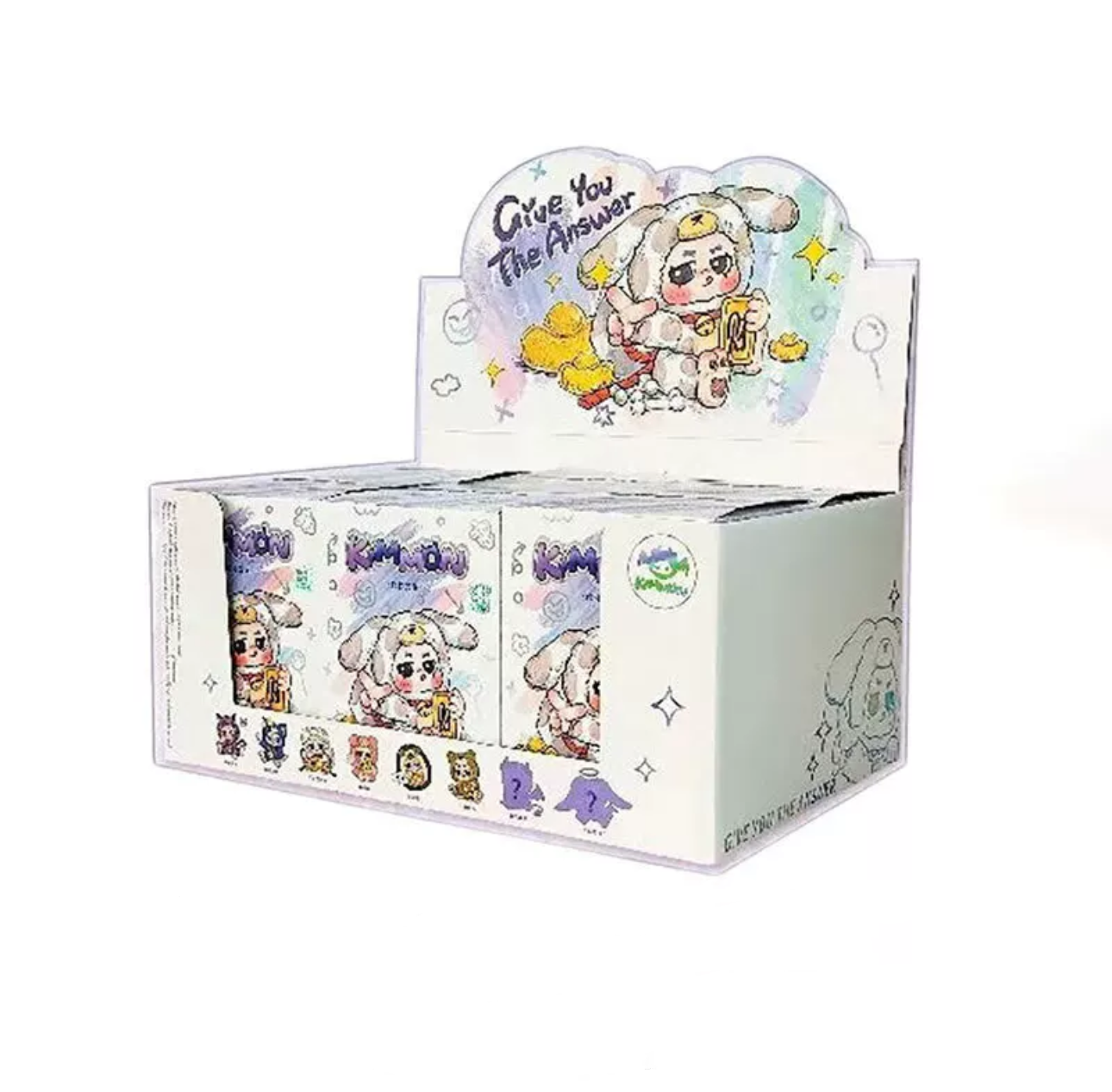 Fantasy Creatures NayaNaya KimMon Give You The Answer | Cat Dog Pig Hedgehog Bear Devil Angel - Collectable Toys Mystery Blind Box