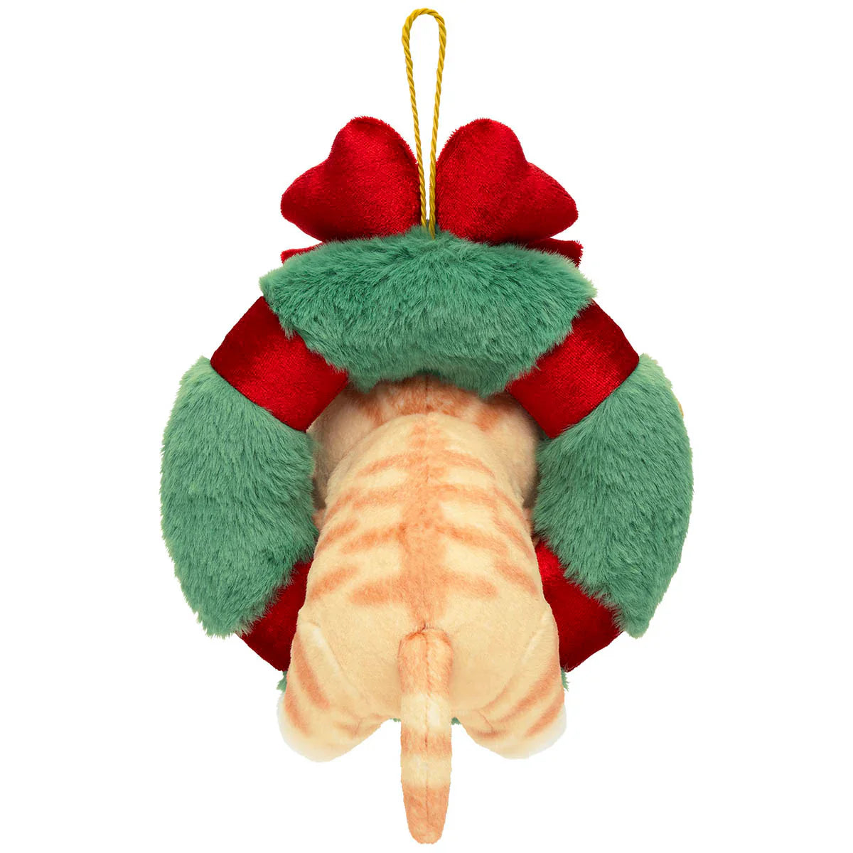 Japan Mofusand | Mofusand Cat In Christmas Wreath Plush Doll Keychain - Kawaii items Room Decoration Doll