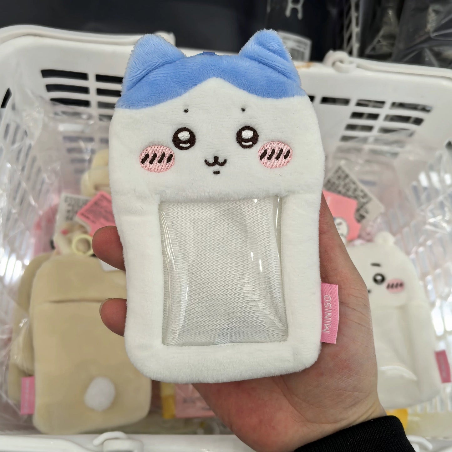 ChiiKawa x Miniso | ChiiKawa Hachiware Usagi Plush Doll Cute Cardholder - Kawaii items Home Decoration Accessories KawaiiGiftLand