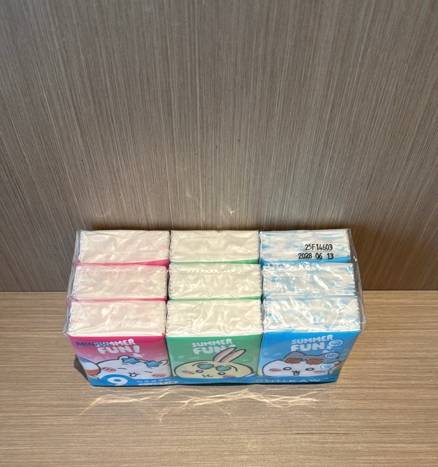 ChiiKawa X Miniso Hot Summer Series | ChiiKawa Hachiware Usagi Pocket Pack Tissue Paper 9 Packs - Kawaii Items Daily Necessities