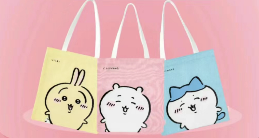 ChiiKawa X Miniso | ChiiKawa Hachiware Usagi Shopping Bag Limited Editon - Tote Bag Kawaii items Room Decoration KawaiiGiftLand