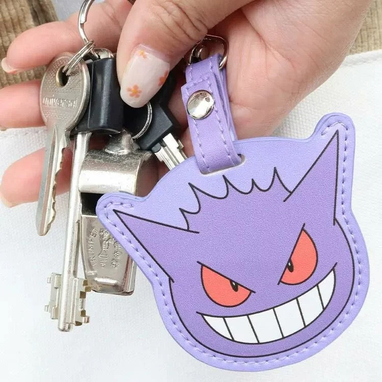Japan Pokemon Leather Keychain | Pikachu Ditto Genger Key Holder - Kawaii Item Cute Accessories KawaiiGiftLand