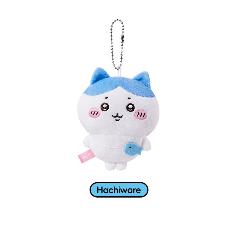 ChiiKawa X Miniso | ChiiKawa Hachiware Usagi Outing with Bag keychain - 10cm Mini Plush Doll Kawaii items Room Decoration doll KawaiiGiftLand