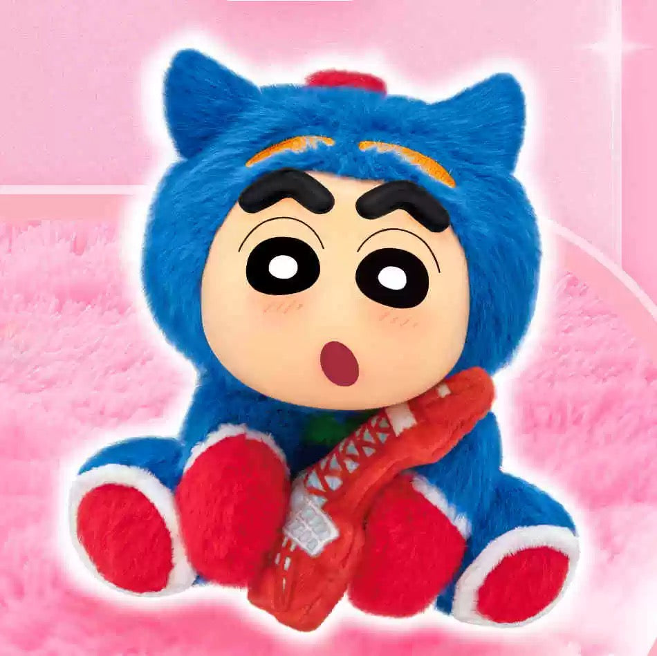 Japanese Cartoon Crayon Shin-chan Cosplay Sitting Series 1 Keychain | Sheep ChocoBi Kappa Rabbit Shiro Monkey Action Kamen - Figure Collectable Toys Mystery Blind Box