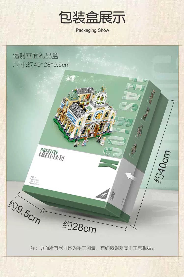 Loz Building Mini Block Wedding Theme | Wedding Chapel 3308pcs - Valentine Wedding Gift DIY Handmade Gift