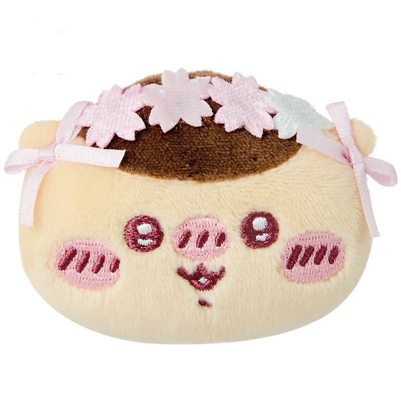 ChiiKawa X Miniso Sakura Limited Series | Chiikawa Hachiware Usagi Momonga Kurimanju Rakko - Plush Pin Cotton Badge Kawaii Items KawaiiGiftLand