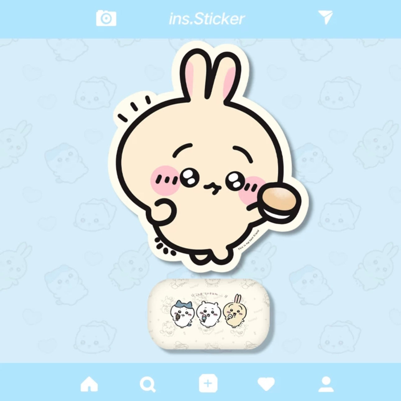 Japanese Cartoon Chiikawa Mouse Pad | ChiiKawa Usagi Dating - Can with Hand Pillow Rest KawaiiGiftLand