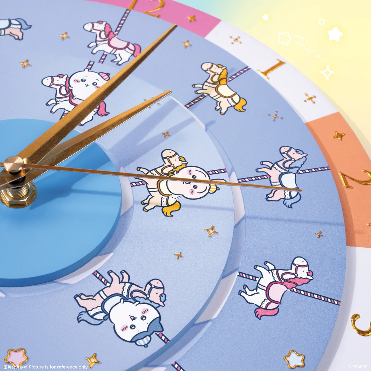 ChiiKawa ChiiKawa Go Round Limited Series ChiiKawa Hachiware Usagi cute Wall Clock main product view