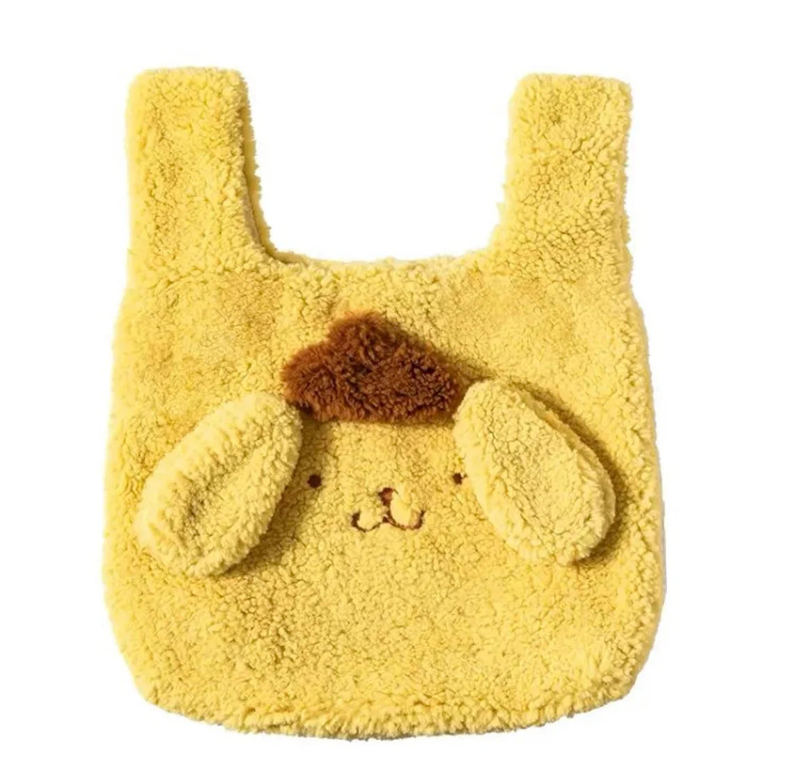 Sanrio My Melody Cinnamoroll Pompompurin Fluffy Handbag Tote Bag KawaiiGiftLand