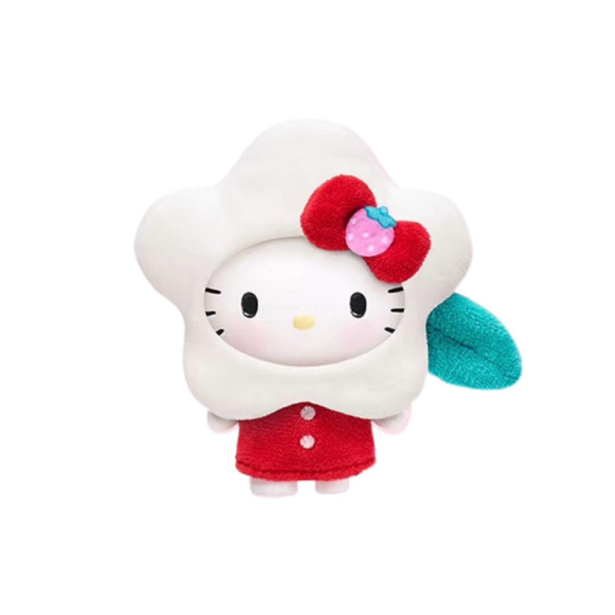 Hello Kitty Berry Kindergarten Milk Candy Blossom Hood plush pendant close-up