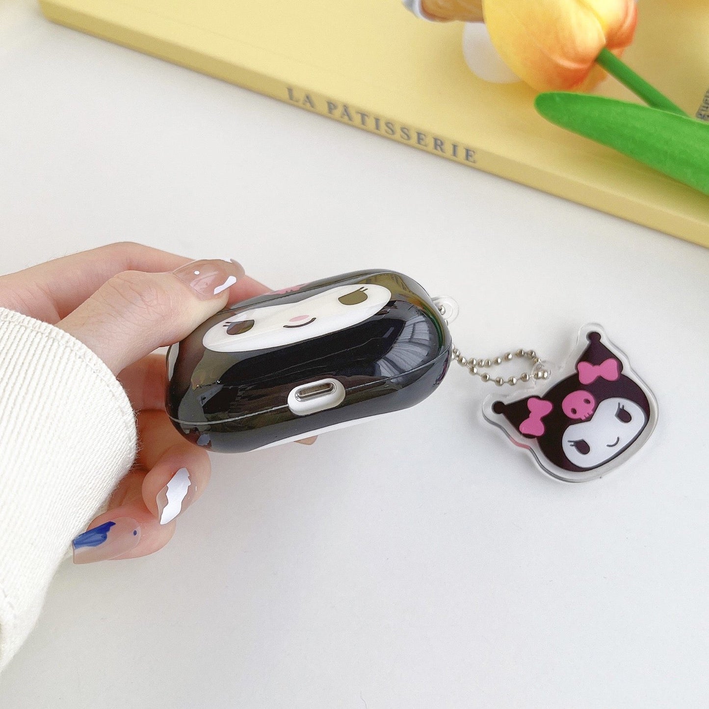 Japanese Cartoon My Melody Kuromi Simple Big Head AirPods AirPodsPro AirPods3 Case KawaiiGiftLand