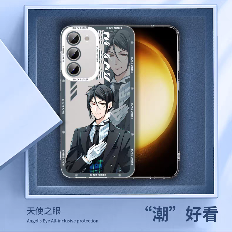Japanese Anime Black Butler Kuro Shitsuji | Ciel Phantomhive & Sebastian 8 Styles - Phone Case Samsung Galaxy S26 S25 S24 S23 S22 S21 FE Ultra Edge