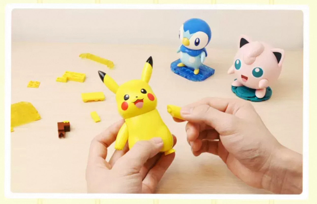 Pokemon Character Vivid Kuppy Build Blocks | Pikachu Jigglypuff Snorlax Piplup Togepi Genger - Moveable Building Blocks Toy Collections KawaiiGiftLand