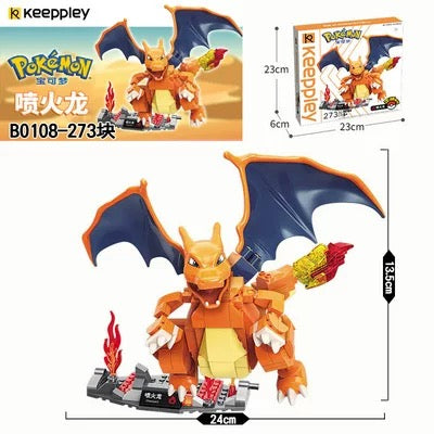 Pokemon Character Evolution Series Part 1 | Charizard Blastoise Venusaur Gyarados Mewtwo - Building Blocks Toy Collections KawaiiGiftLand