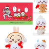 ChiiKawa X Miniso White Christmas Series | ChiiKawa Hachiware Usagi Momonga Christmas Style Computer Screen Monitor Desktop Plush Doll - Kawaii Items Room Decoration doll