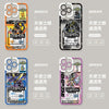Anime Digimon Digital Monster Pixel Game Version | Black War Greymon Metal Garurumon Angewomon - iPhone Case PLUS SE2 XS XR X 11 12 13 14 15 16 16e 17 17e Pro Promax 12mini 13mini