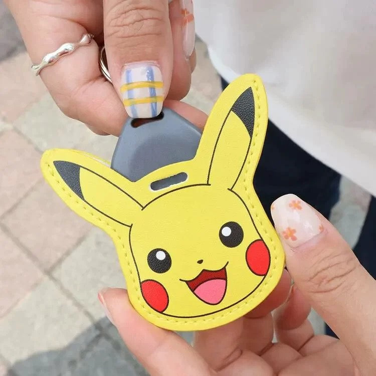 Japan Pokemon Leather Keychain | Pikachu Ditto Genger Key Holder - Kawaii Item Cute Accessories KawaiiGiftLand