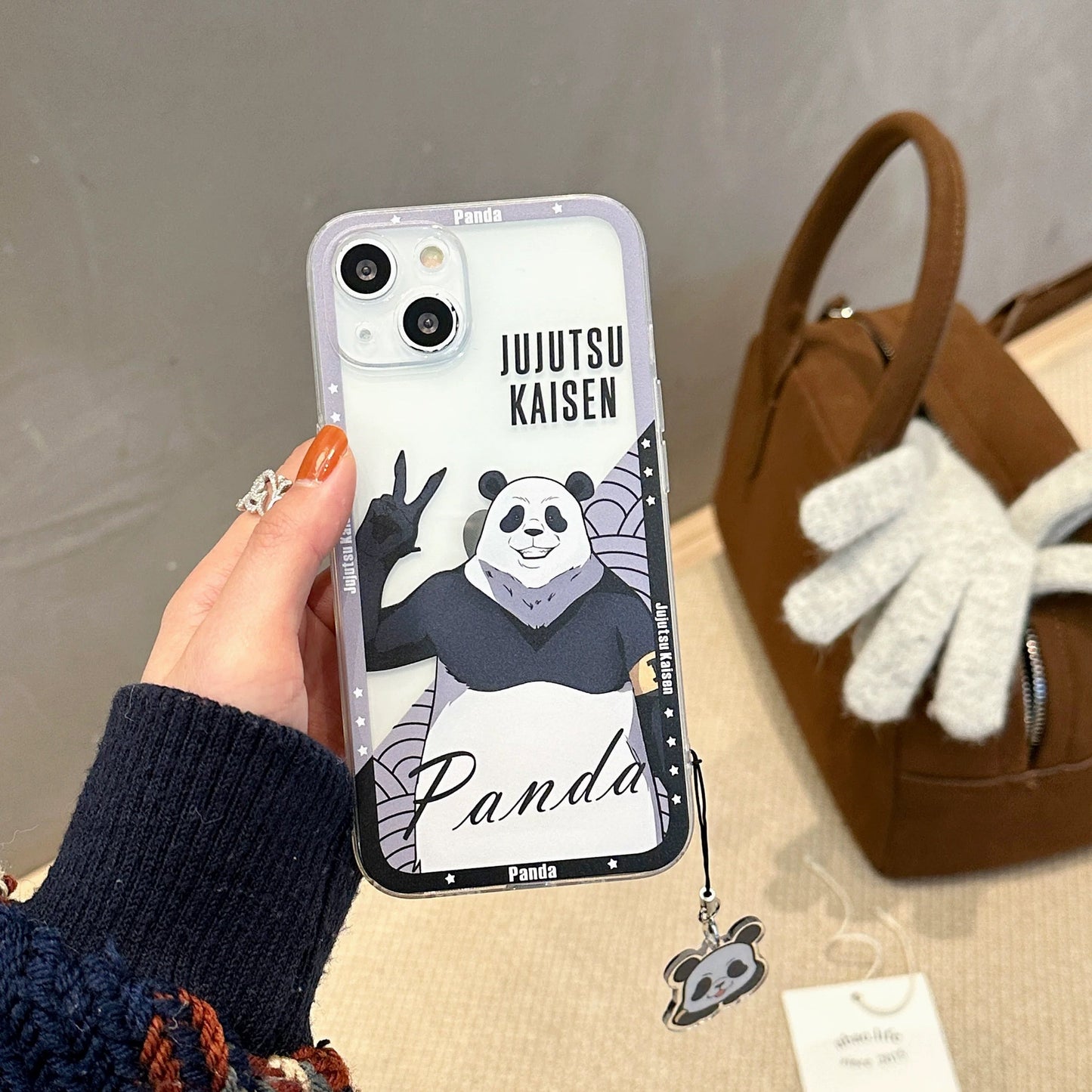 Japanese Anime Jujutsu Kaisen Clean Phone Case with Strap | Nanami Zenin Maki Kugisaki Nobara Panda - iPhone Case 7 8 PLUS SE2 XS XR X 11 12 13 14 15 16 Pro Promax 12mini 13mini KawaiiGiftLand
