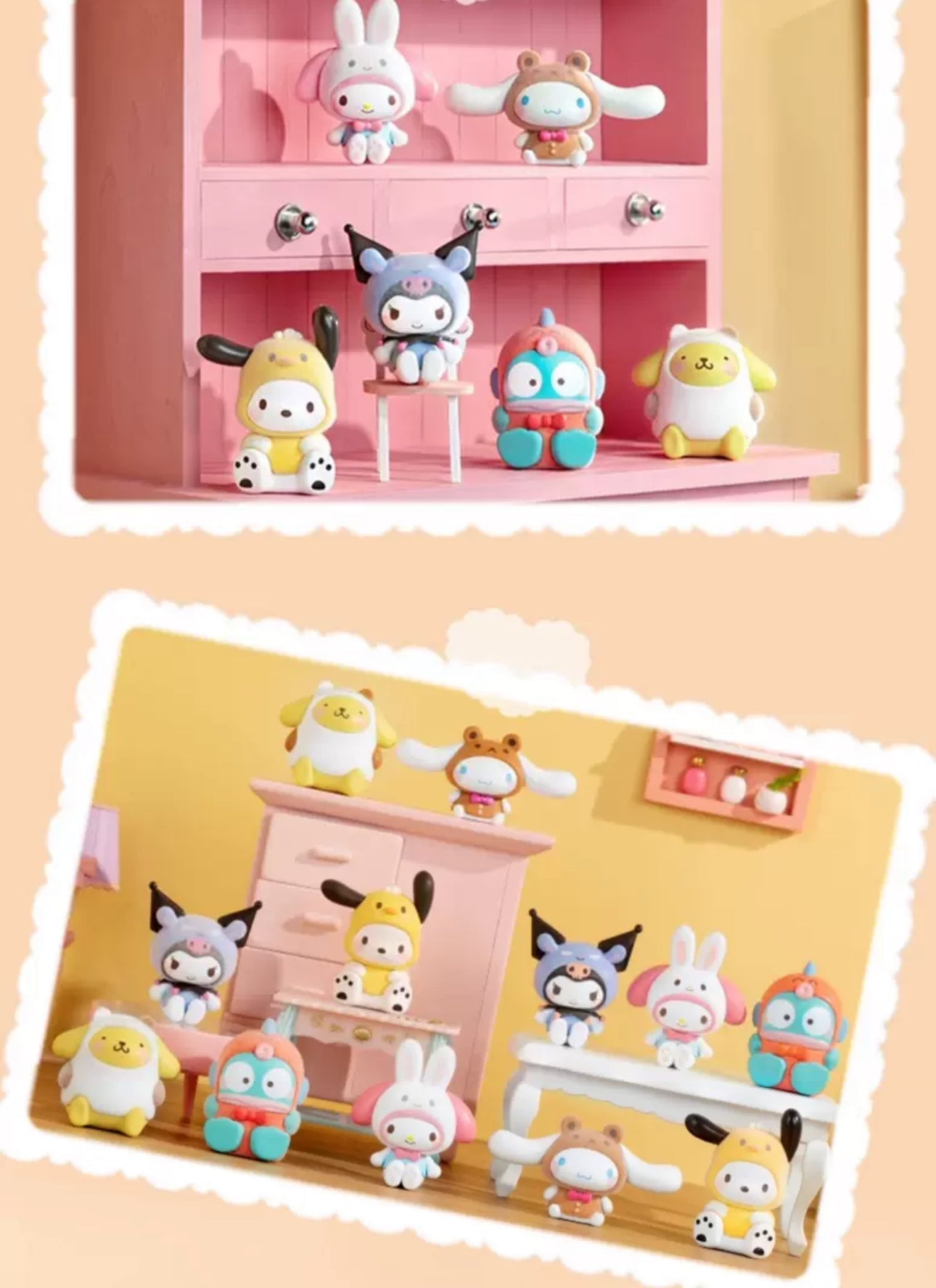 Sanrio Characters Animals Crossing Mini Series | My Melody Kuromi Cinnamoroll Pompompurin Pochacco Hangyodon - Kawaii Collectable Toys Toy Collection KawaiiGiftLand