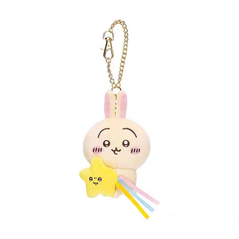 Japan ChiiKawa with Shooting Star | ChiiKawa Hachiware Usagi - Mini Plush Doll Keychain KawaiiGiftLand