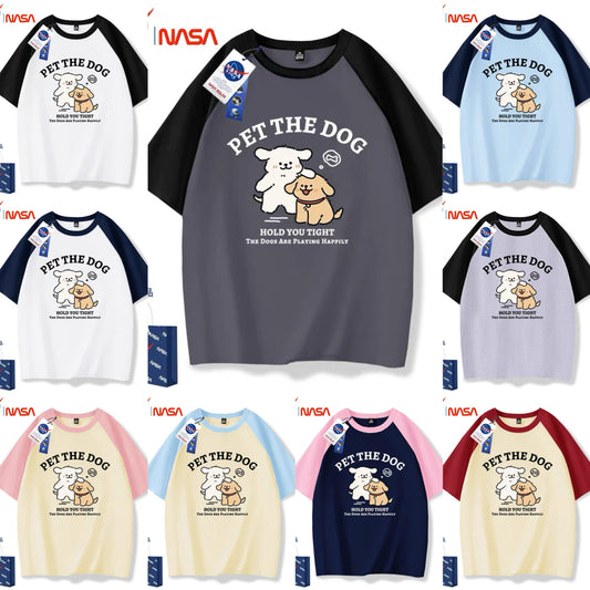Cute Cartoon Doggie Maltese Puppy Style T-Shirt Series | Pet The Dog Part3 - Kawaii Fashion Items for Child & Adult