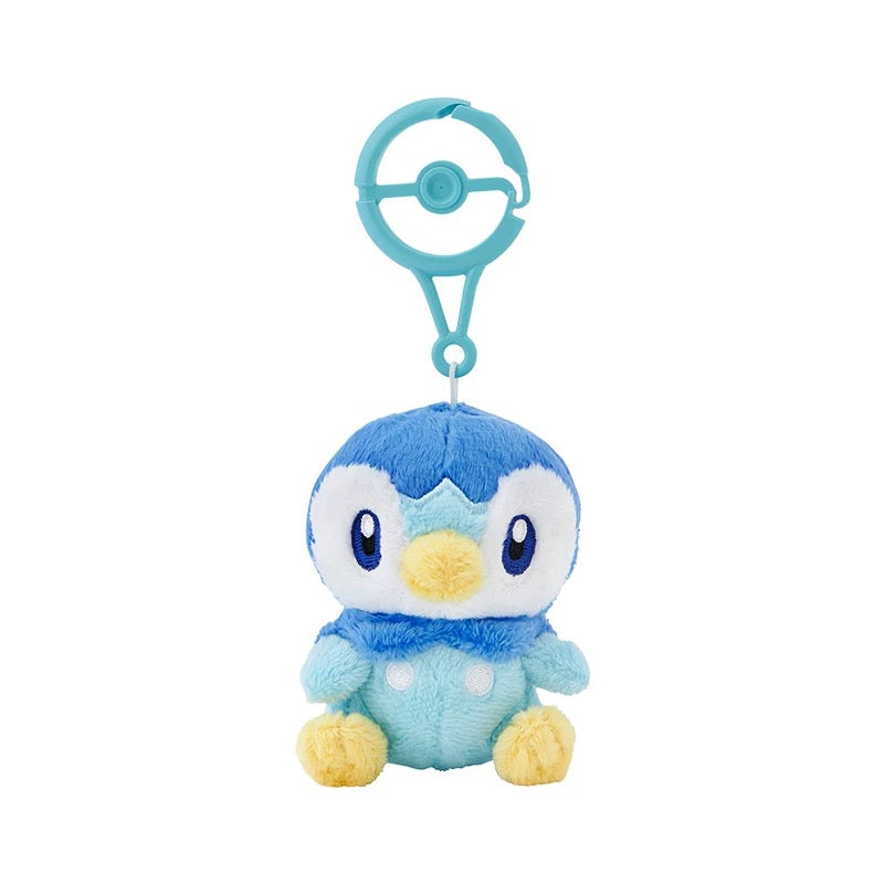 Japan Cartoon Pokemon Center Pokeball Keychain 4th & 5th Generation | Turtwig Chimchar Piplup Snivy Tepig Oshawott - Mascot Mini Plush Doll KawaiiGiftLand