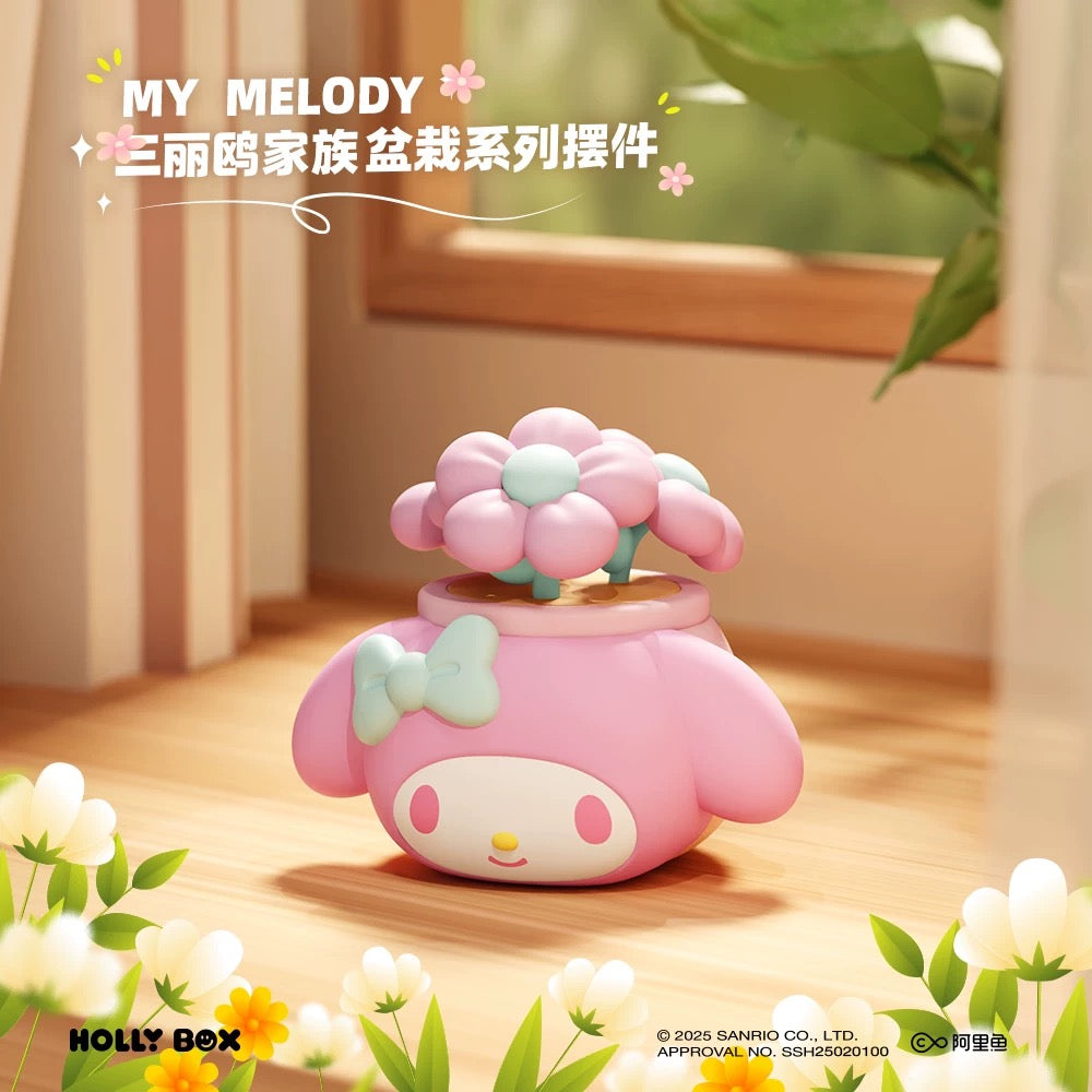 Sanrio Characters Potted Series Of Ornaments | Hello Kitty My Melody Kuromi Cinnamoroll Pompompurin Pochacco - Collectable Toys Kawaii Items - KawaiiGiftLand