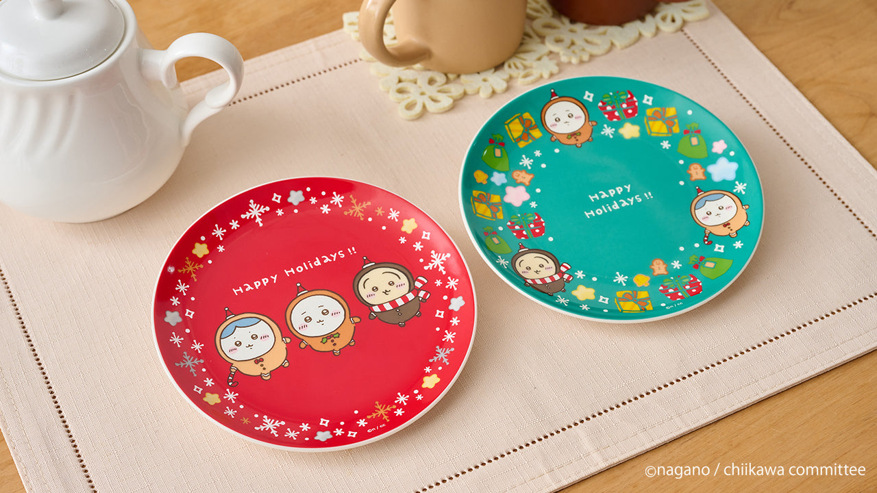 Japan ChiiKawa Christmas X Convenience Store Lottery | Prize A B C D E - ChiiKawa Hachiware Usagi Momonga Kurimanju Giant Plush Doll Cushion Keychain Plate Candle Crystal Ball Kawaii items Room Decoration KawaiiGiftLand