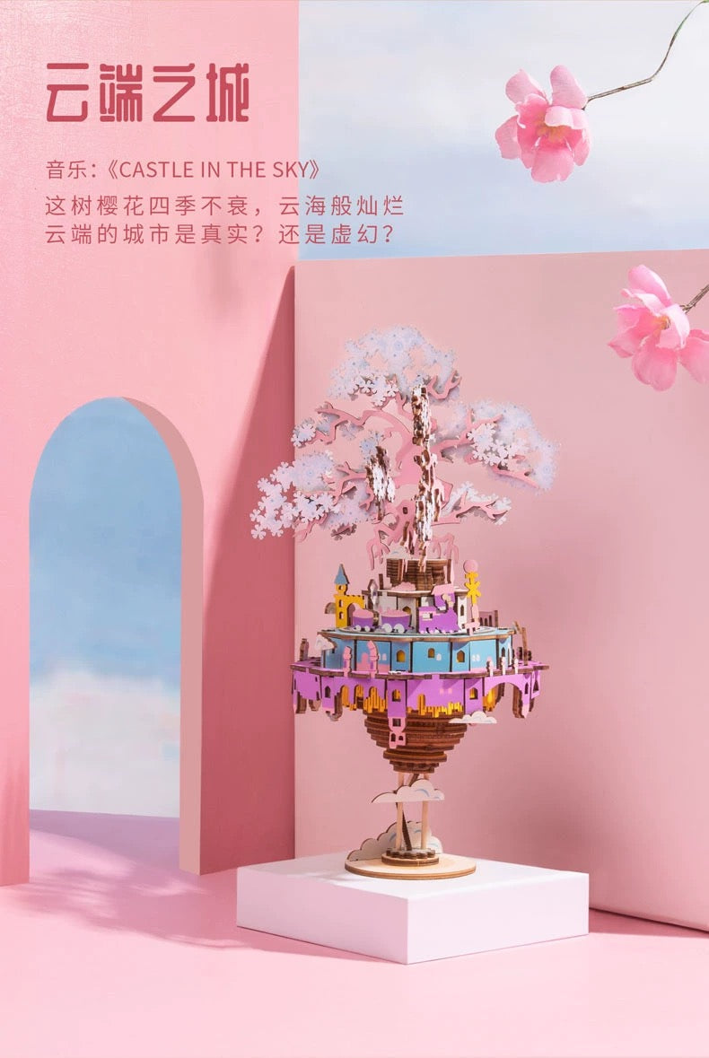 Craft Kits Wooden Music Box | Magic Fantasy Fairy Tale - DIY Handmade Mini World Miniature Gift