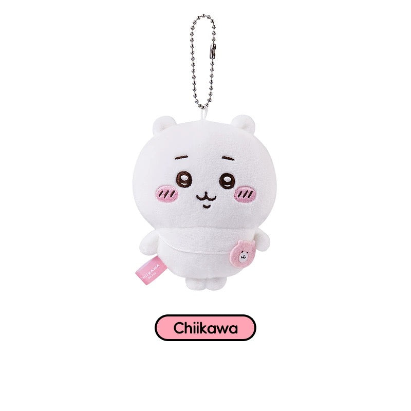 ChiiKawa X Miniso | ChiiKawa Hachiware Usagi Outing with Bag keychain - 10cm Mini Plush Doll Kawaii items Room Decoration doll KawaiiGiftLand