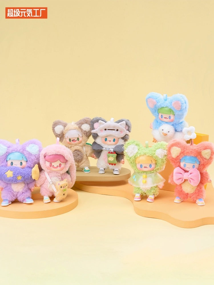 Cat Bunny Child ADou | Travelling Colourful Lift Series - Collectable Toys Mystery Blind Box