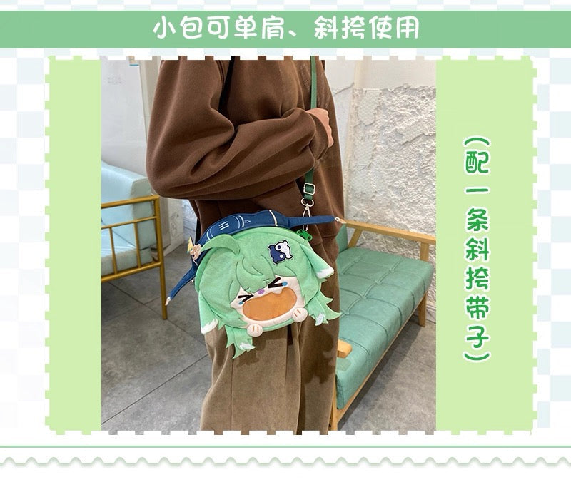 Japanese Anime  Black Butler Kuro Shitsuji | Ciel Phantomhive with Cat Ear Plush Cute Icon Itabag Backpack and Crossbody Bag - Cute Kawaii Item