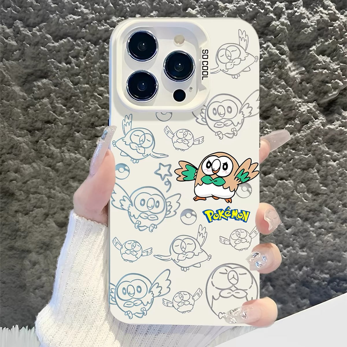 Japanese Cartoon Pokemon Matt & Silver Case Part2 | Psyduck Snorlax Gengar Piplup Rowlet Jirachi 6 Styles - iPhone Case PLUS SE2 XS XR X 11 12 13 14 15 16 16e 17 17e 18 Pro Promax 12mini 13mini