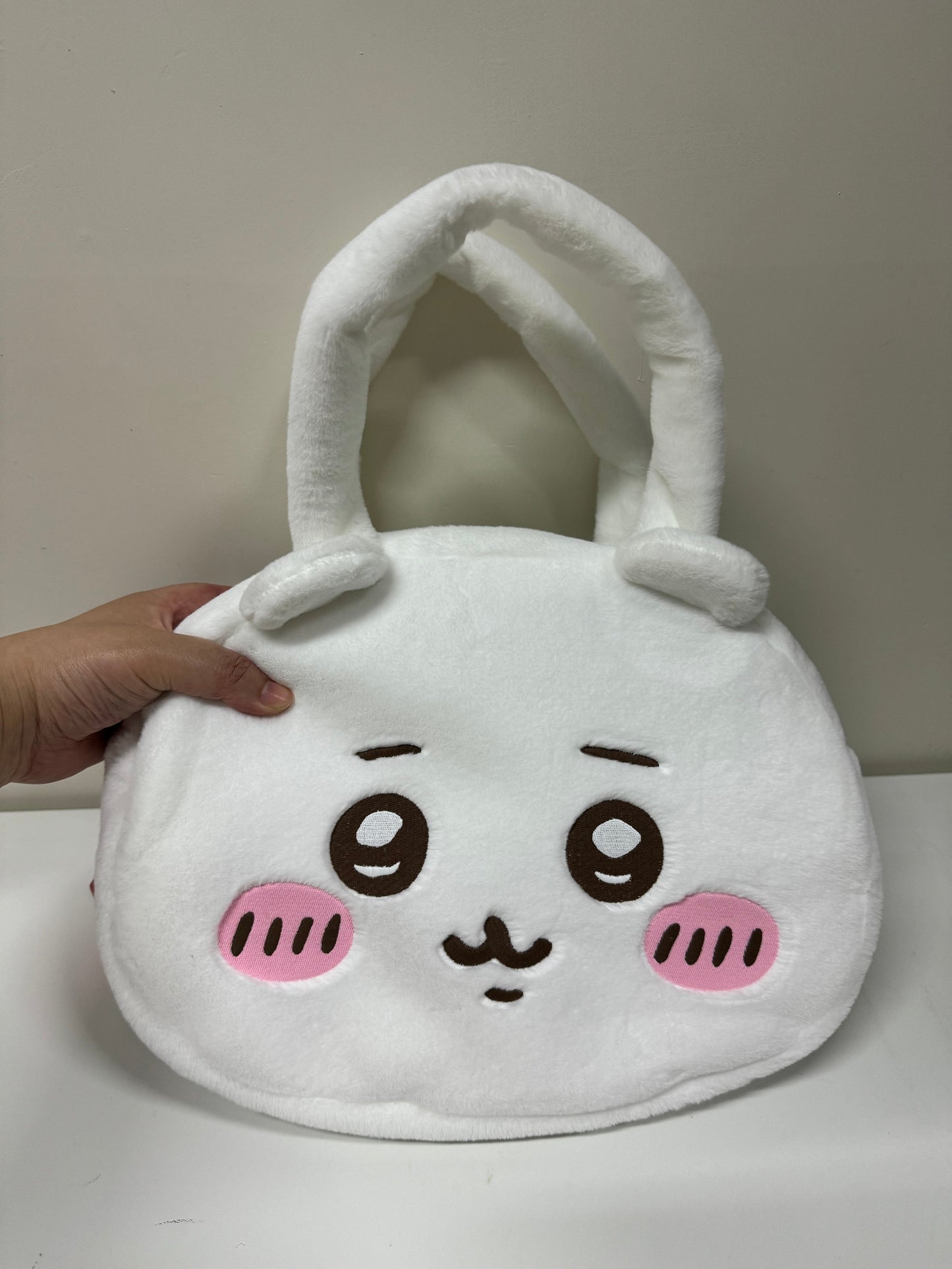 ChiiKawa X Miniso | ChiiKawa Hachiware Usagi Big Head Plush Bag - Kawaii items Room Decoration KawaiiGiftLand