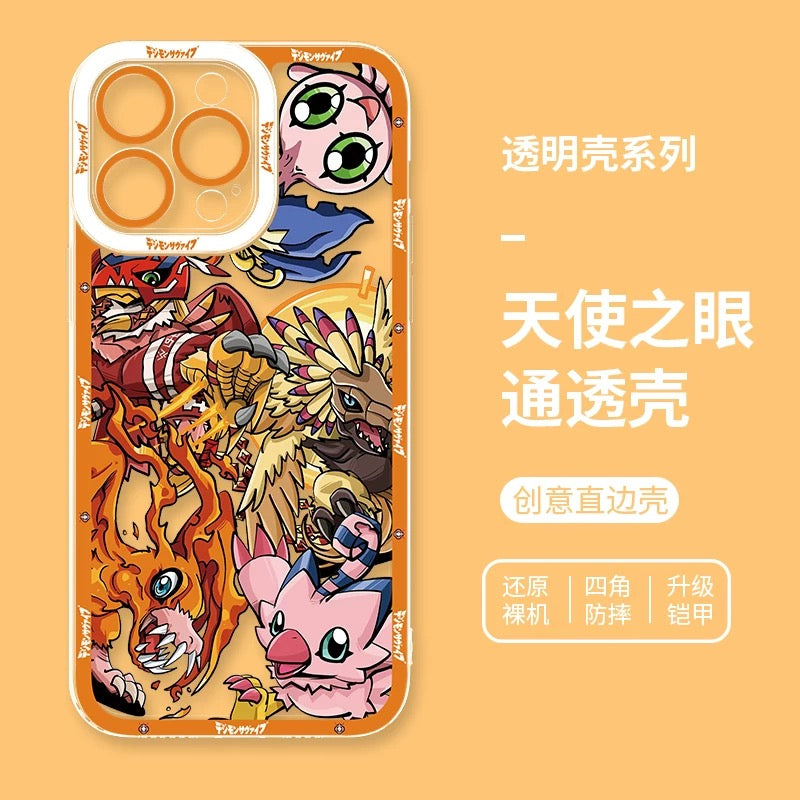 Anime Digimon Digital Monster Evolution Verison | Piyomon - iPhone Case 6 7 8 PLUS SE2 XS XR X 11 12 13 14 15 16 16e Pro Promax 12mini 13mini