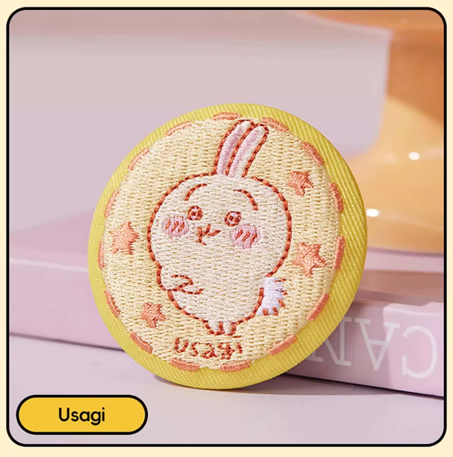 ChiiKawa X Miniso | ChiiKawa Hachiware Usagi Momonga Kurimanju Anoko Embroidery Cute Badge - Kawaii Items Room Decoration KawaiiGiftLand
