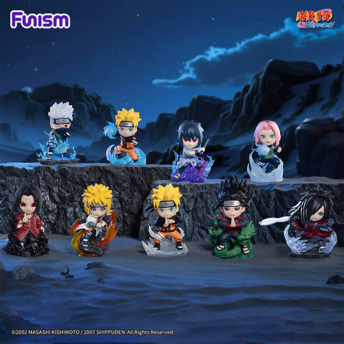 FUNISM Naruto Chronicles Great Ninja War series figures lineup display