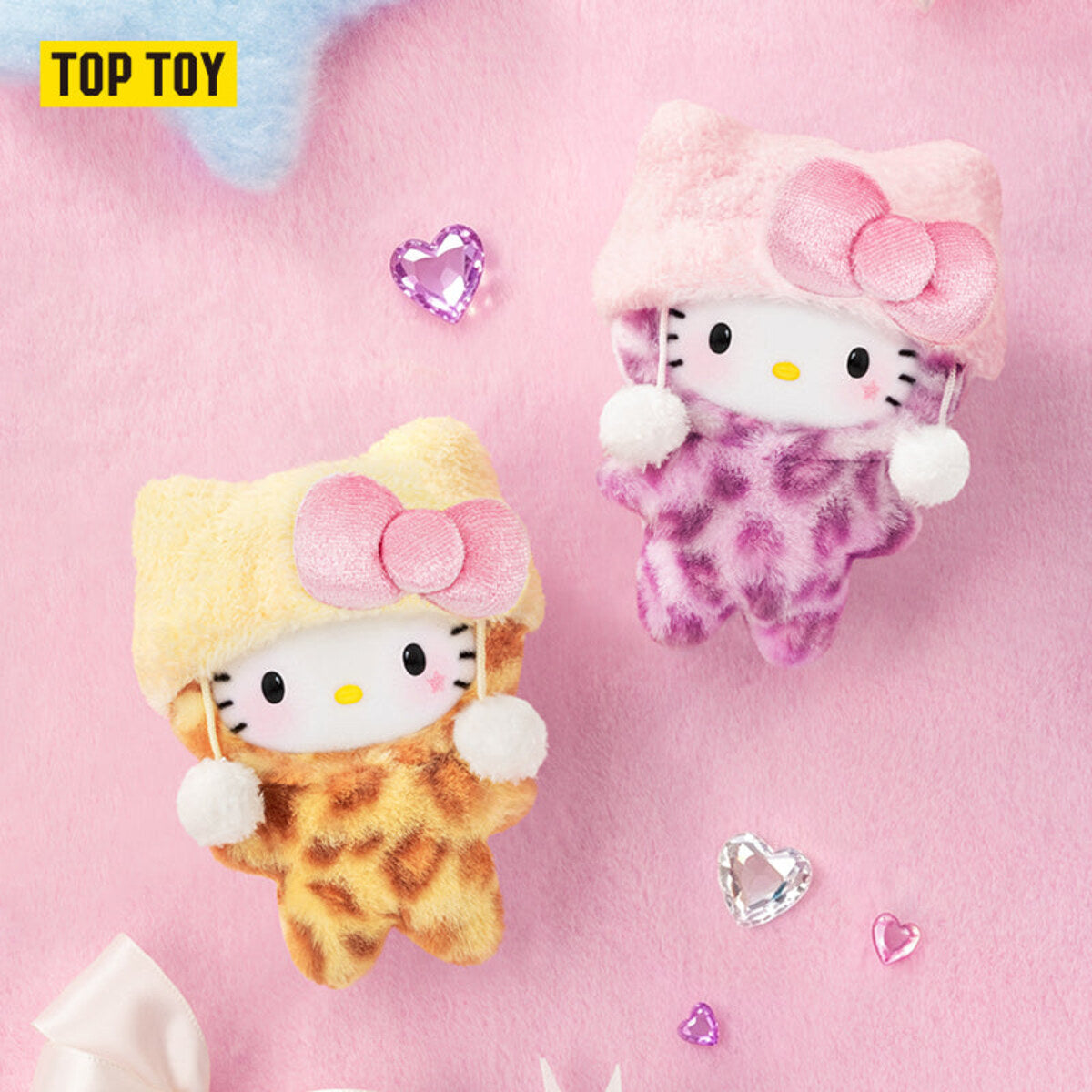 Hello Kitty Leopard Series Lemon Shine and Berry Leopard plush charms