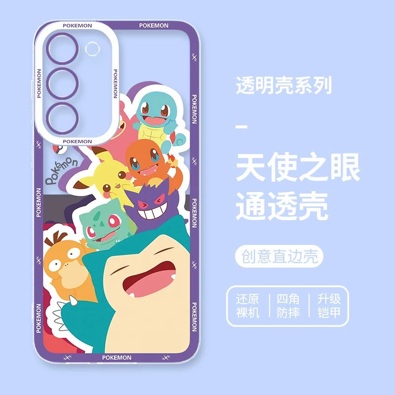 Japan Cartoon Pokemon Be with you Version | All Around you & Smile to you - Phone Case Samsung Galaxy S26 S25 S24 S23 S22 S21 FE Ultra Edge