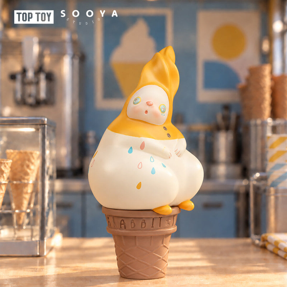 SooyaStudio Overture 2.0 yellow scoop ice cream cone figure