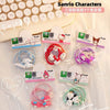 Sanrio Big Head Hair Tie 3pcs Set | Hello Kitty My Melody Kuromi Cinnamoroll  Pochacco