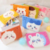 Japanese Cartoon Chiikawa Punch Needle Make Up Bag | ChiiKawa Hachiware Usagi Momonga Kurimanju Shisa Kani - Kawaii Plush Doll Purse Bag