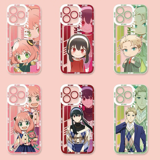 Japan Cartoon SPY Family | Cute & Anime Style 6 Styles - iPhone Case PLUS SE2 XS XR X 11 12 13 14 15 16 16e 17 17e Pro Promax 12mini 13mini
