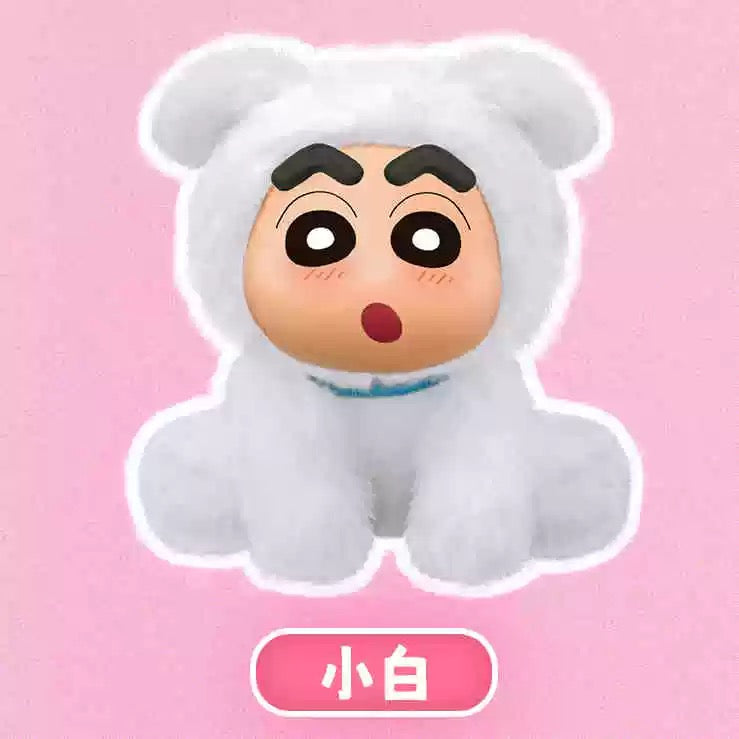 Japanese Cartoon Crayon Shin-chan Cosplay Sitting Series 1 Keychain | Sheep ChocoBi Kappa Rabbit Shiro Monkey Action Kamen - Figure Collectable Toys Mystery Blind Box