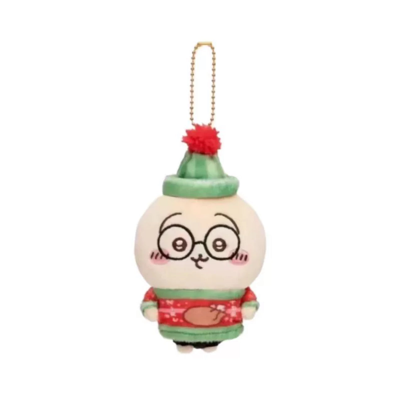 Japan ChiiKawa Merry Chrismas Edition | ChiiKawa Hachiware Usagi - Mini Plush Doll keychain KawaiiGiftLand