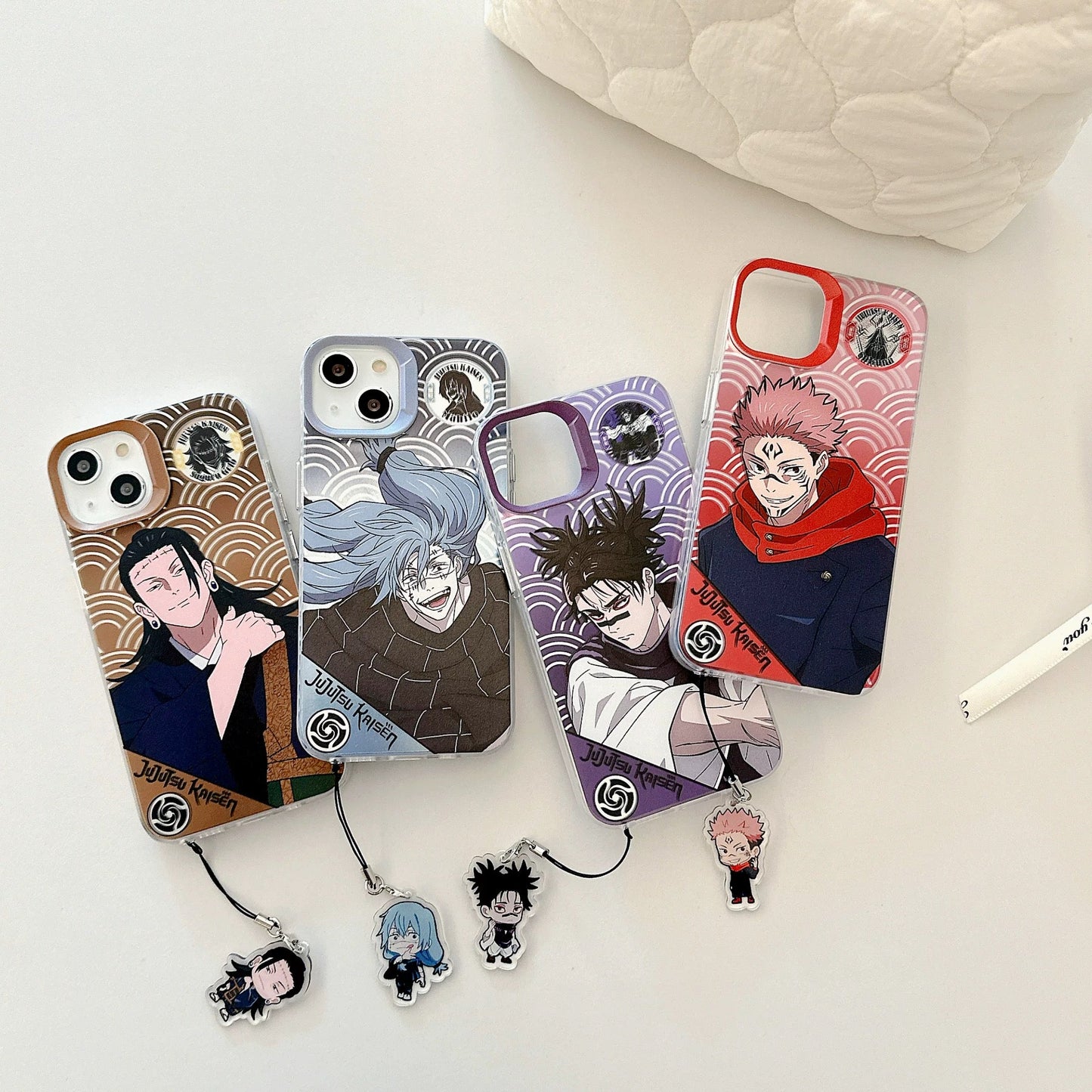 Japanese Anime Jujutsu Kaisen Phone Case with Strap | Yuji Ryomen Sukuna Geto Suguru Choso Mahito - iPhone Case 7 8 PLUS SE2 XS XR X 11 12 13 14 15 16 Pro Promax 12mini 13mini