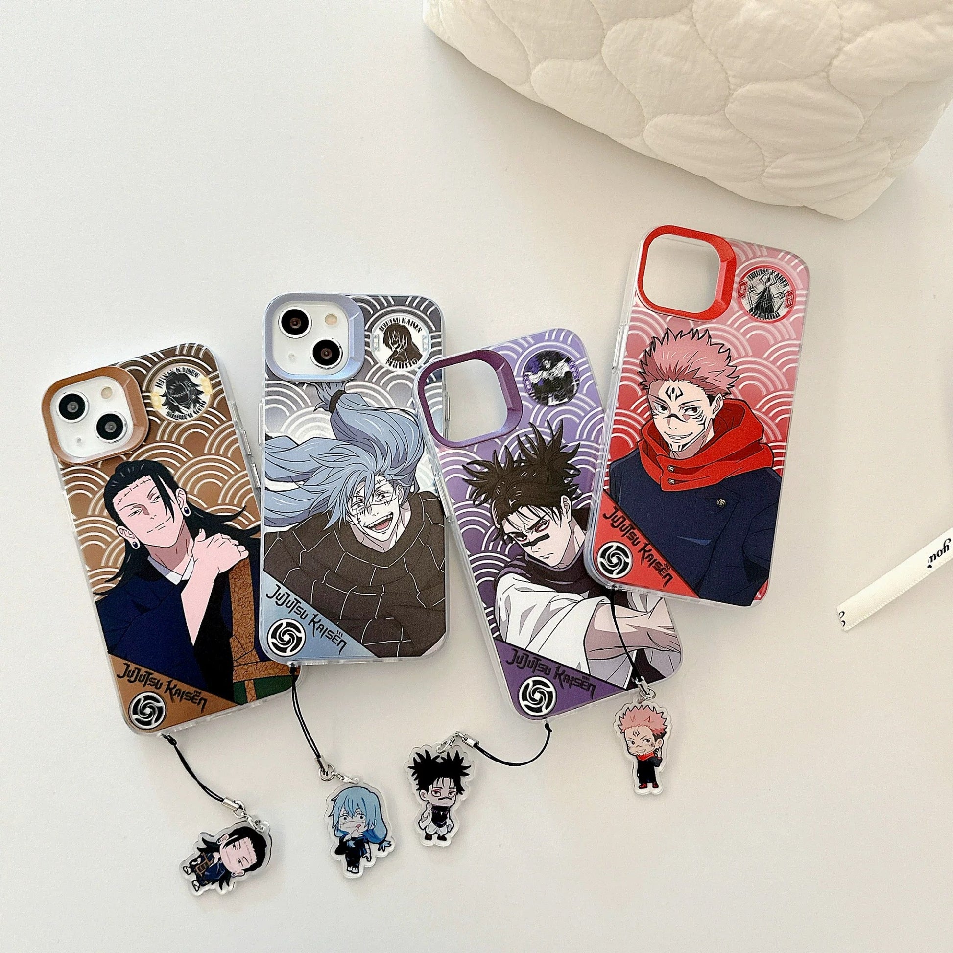 Japanese Anime Jujutsu Kaisen Phone Case with Strap | Yuji Ryomen Sukuna Geto Suguru Choso Mahito - iPhone Case 7 8 PLUS SE2 XS XR X 11 12 13 14 15 16 Pro Promax 12mini 13mini